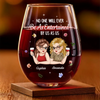 Custom Wine Glass - Personalized Best Friend Birthday Gifts For Women, Besties, Sisters, BFF - Holiday Magic Made With Friends