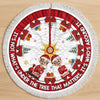 Custom Tree Skirt - Personalized Christmas Birthday Gifts For Family, Dog Cat Lovers - Paws, People And Pure Joy