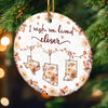 Custom Long Distance Ceramic Ornament - Personalized Best Friend Christmas Birthday Gifts For Women, Besties, Sisters, BFF - Space Between Love Within