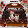 Custom Unisex Ugly Sweatshirt - Personalized Christmas Birthday Gifts For Dog Lovers, Dog Dad And Mom - Some Heroes Have Fur