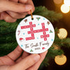 Custom Scrabble Ceramic Ornament - Personalized Christmas Birthday Gifts For Mom, Dad, Brother, Sister, Kids - The Best Crossword We Ever Made