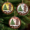 Custom Wooden Mirror Acrylic Ornament - Personalized Christmas Birthday Gifts For Mom, Dad, Brother, Sister, Kids - Love Reflects Here