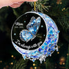 Custom Acrylic Ornament - Personalized Christmas Memorial Sympathy Gifts For Loss Of Mom, Dad - Your Love Still Lights My Way