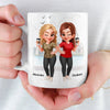 Custom Mug - Personalized Best Friend Birthday Gifts For Women, Besties, Sisters, BFF - You Make My Heart Smile