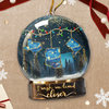 Custom Long Distance Acrylic Ornament - Personalized Best Friend Christmas Birthday Gifts For Women, Besties, Sisters, BFF - Miles Apart Still Sharing Joy