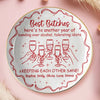 Custom Full-Print Round Jewelry Dish - Personalized Best Friend Birthday Gifts For Women, Besties, Sisters, BFF - Shared Smiles Only
