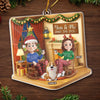 Custom Acrylic Ornament - Personalized Anniversary Christmas Wedding Gifts For Husband And Wife, Dog Cat Lovers - The Pawfect Little Family