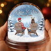 Custom Acrylic Snow Globe - Personalized Anniversary Christmas Wedding Gifts For Husband And Wife, Him And Her - You And Me, That’s Home