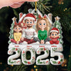 Custom Acrylic Ornament - Personalized Christmas Birthday Gifts For Family, Dog Cat Lovers - Where Hearts Meet, Holidays Begin