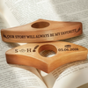 Custom Book Page Holder - Personalized Anniversary Christmas Wedding Gifts For Husband And Wife, Book Lovers, Bookworms - Our Love Reads Like Poetry