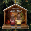 Custom Acrylic Ornament - Personalized Christmas Memorial Sympathy Gifts For Loss Of Mom, Dad - Your Love Forever Lives In Me