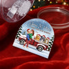 Custom Acrylic Snow Globe - Personalized Anniversary Christmas Wedding Gifts For Husband And Wife, Dog Cat Lovers, Dog Dad And Mom, Cat Owners - You And Me