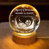 Custom Photo Crystal Globe Lamp - Personalized Christmas Baby Shower, Gifts For New Moms, New Dads, New Parents - You Are Our Light