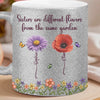 Custom 11OZ Glitter Matte Ceramic Mug - Personalized Best Friend Birthday Gifts For Women, Besties, Sisters, BFF - Laughter Is Our Everyday Magic