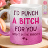 Custom 11OZ Glitter Matte Ceramic Mug - Personalized Best Friend Birthday Gifts For Women, Besties, Sisters, BFF - Smiles Shine Brighter With You