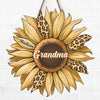 A Flower Blooms With A Grandmother's Love - Family Personalized Custom Shaped Home Decor Wood Sign - House Warming Gift For Mom, Grandma