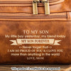 Custom Engraved Leather Toiletry Bag - Personalized Birthday Gifts For Son - You Are My Pride