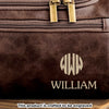 Custom Engraved Leather Toiletry Bag - Personalized Birthday Gifts For Dad, Brother, Grandpa, Husband - Journey Defines You