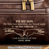 Custom Engraved Leather Toiletry Bag - Personalized Birthday Gifts For Son - Carry Confidence Daily