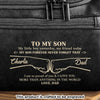 Custom Engraved Leather Toiletry Bag - Personalized Birthday Gifts For Son - Carry Confidence Wherever You Go