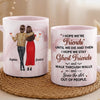 Custom 11oz Pink Marble Mug - Personalized Best Friend Birthday Gifts For Women, Besties, Sisters, BFF - Together We Shine Brighter