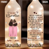 Custom Bottle Lamp - Personalized Best Friend Birthday Gifts For Women, Besties, Sisters, BFF - Lighting The Way Together