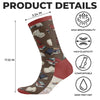 Custom Crew Socks - Personalized Bookish Gifts For Book Lovers, Bookworms, Readers - Bookmark My Heart