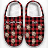 Custom Photo Make Family Time Extra Special With Warm Fluffy Footwear - Family Personalized Custom Fluffy Slippers - Christmas Gift For Family Members