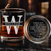 Custom Whiskey Glass With Bottom And Side Engraving - Personalized Anniversary Wedding Gifts For Husband And Wife, Him And Her - Love Aged To Perfection