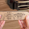 Custom Engraved Leather Belt - Personalized Anniversary Wedding Gifts For Husband And Wife, Him And Her - Love That Moves With Time