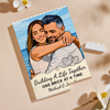 Custom Photo Vertical Rectangle Shaped Building Brick Blocks - Personalized Anniversary Wedding Gifts For Husband And Wife, Him And Her - Our Love Stays Steady