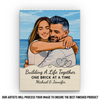 Custom Photo Vertical Rectangle Shaped Building Brick Blocks - Personalized Anniversary Wedding Gifts For Husband And Wife, Him And Her - Our Love Stays Steady