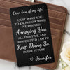 Custom Photo Metal Wallet Card - Personalized Anniversary Wedding Gifts For Husband And Wife, Him And Her - Two Hearts Growing Forward