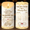 Custom LED Candle - Personalized Anniversary Wedding Gifts For Husband And Wife, Him And Her - Together We Build Something Real
