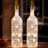 Custom Bottle Lamp - Personalized Anniversary Wedding Gifts For Husband And Wife, Him And Her - Our Love Glows Forever