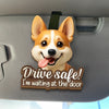 Custom Photo Car Visor Clip - Personalized Birthday Gifts For Dog Cat Lovers, Dog Dad And Mom, Cat Owners - Safe Drive, Happy Paws