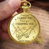 Custom Pocket Watch - Personalized Anniversary Wedding Gifts For Husband And Wife, Him And Her - Together We Choose Us