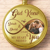 Custom Photo Pocket Watch - Personalized Anniversary Wedding Gifts For Husband And Wife, Him And Her - Us Feels Right Always