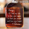 Custom Whiskey Bottle - Personalized Anniversary Wedding Gifts For Husband And Wife, Him And Her - Love Feels Right With You
