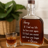 Custom Whiskey Bottle - Personalized Anniversary Wedding Gifts For Husband And Wife, Him And Her - Love Feels Right With You