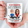 Custom Mug - Personalized Birthday Gifts For Mom, Dad, Daughter, Son - Born To Be Loved