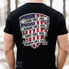 Custom Back Printed Unisex T-shirt, Premium T-shirt, Hoodie - Personalized 4th Of July Gifts For Dad, Grandpa, Husband - Raised On Freedom