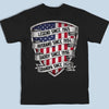 Custom Back Printed Unisex T-shirt, Premium T-shirt, Hoodie - Personalized 4th Of July Gifts For Dad, Grandpa, Husband - Raised On Freedom