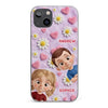 Custom Clear Phone Case - Personalized Mother's Day Birthday Gifts For Mom, Grandma - Happiness In The Little Things