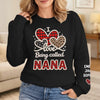 Custom Unisex Sweater, Hoodie With Design On Sleeve - Personalized Mother's Day Gifts For Mom, Grandma - Simply Loved