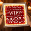 Custom Flower Shadow Box With LED Light - Personalized Anniversary Wedding Gifts For Husband And Wife, Him And Her - You Are My Only One