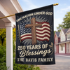 Custom Flag - Personalized America 250th Anniversary Gifts For Mom, Dad, Brother, Sister, Kids - Stars Shine With Pride