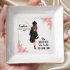 A Sweet Ending To The New Beginning - Family Personalized Custom Jewelry Dish - Graduation Gift For Family Members, Siblings, Brothers, Sisters