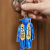 Hard Work Pays Off - Family Personalized Custom Shaped Acrylic Keychain - Graduation Gift For Family Members, Siblings, Brothers, Sisters