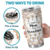 Custom Tumbler - Personalized Mother's Day Birthday Gifts For Mom, Grandma - Grandma’s Blooming Love